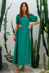 Ocherous Maxi Dress Green