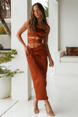 Needing You Crop Top Brown