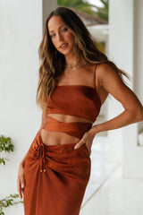 Needing You Crop Top Brown