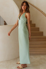No Hesitating Maxi Dress Green