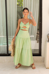 Make It Natural Maxi Dress Green