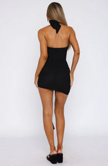 Mykonos Moonlight Mini Dress Black