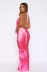 Dancing In Ibiza Maxi Dress Blush Bloom