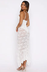 Darling Girl Midi Dress White