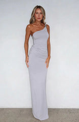 She's A Boss Maxi Dress Grey