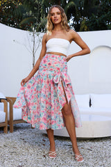 Picnic In The Summer Maxi Skirt Pink