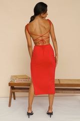 Piccadilly Maxi Dress Red