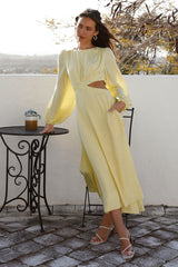 Miles Apart Maxi Dress Yellow