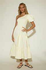 Strawberry Daiquiri Maxi Dress Yellow