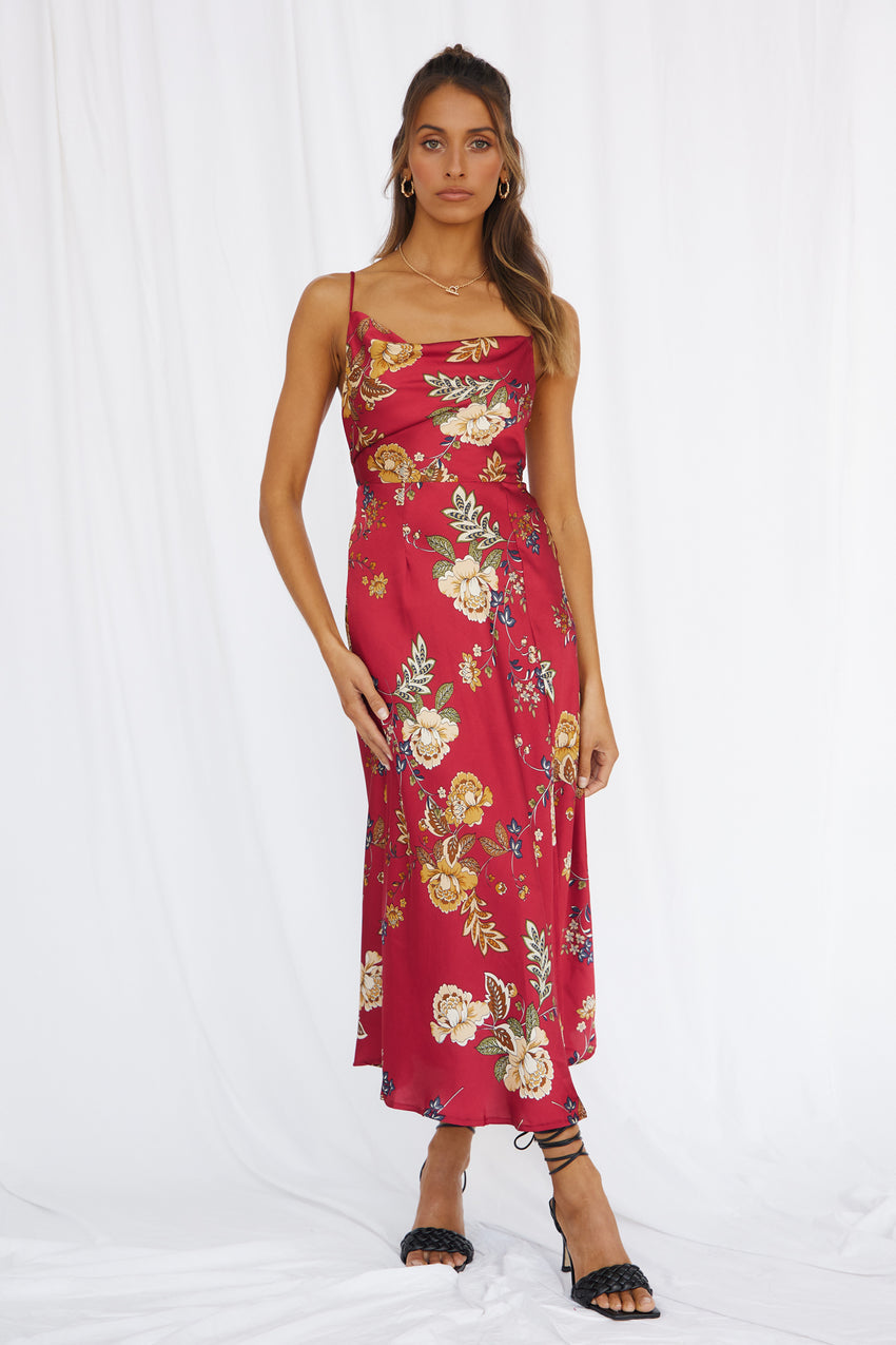 Round The World Maxi Dress Wine