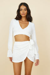 Holiday Feels Skirt White