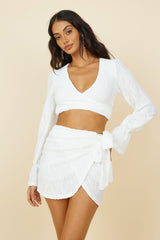 Holiday Feels Skirt White