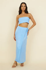 The Right Place Crop Top Blue