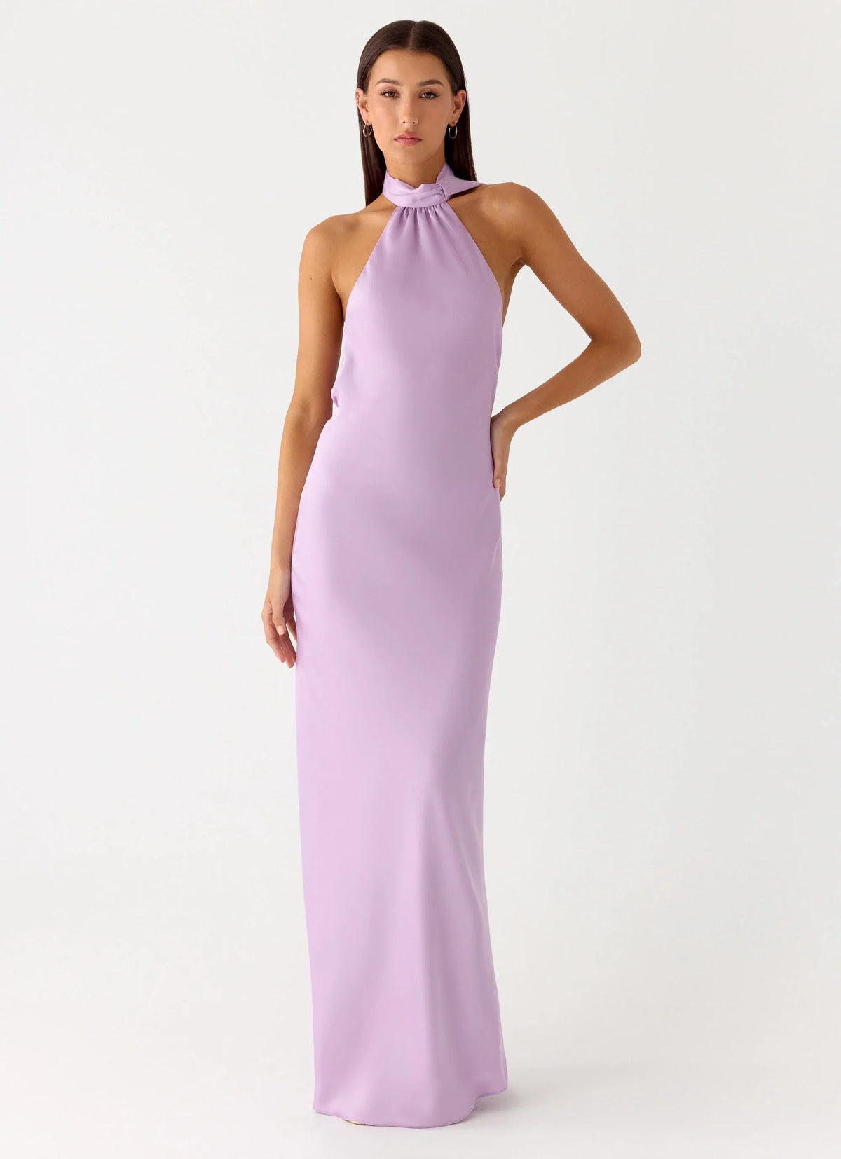 Keena Scarf Maxi Dress - Lavender