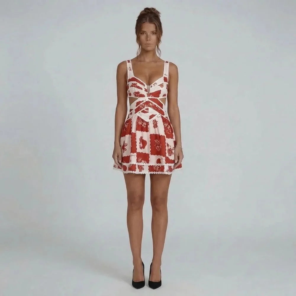 Hailey Patchwork Mini Dress