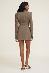 Hailee Blazer Romper Mini Dress