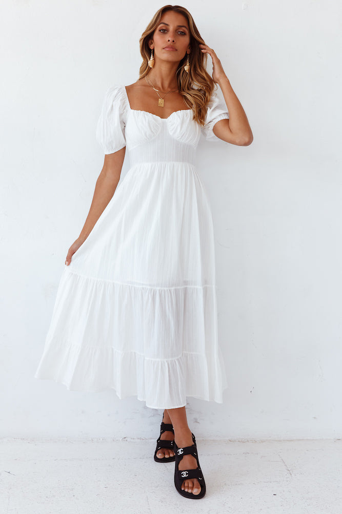 Summer Road-trip Maxi Dress White