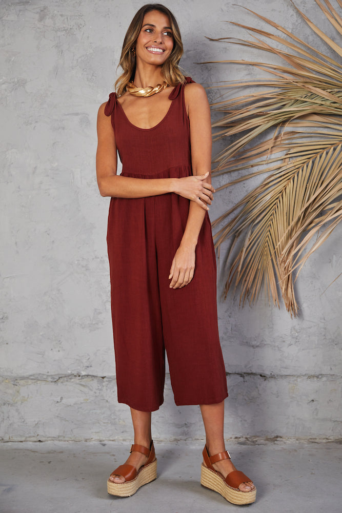 Countryside Jumpsuit Wine
