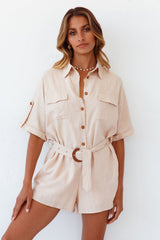 Arles Playsuit Tan